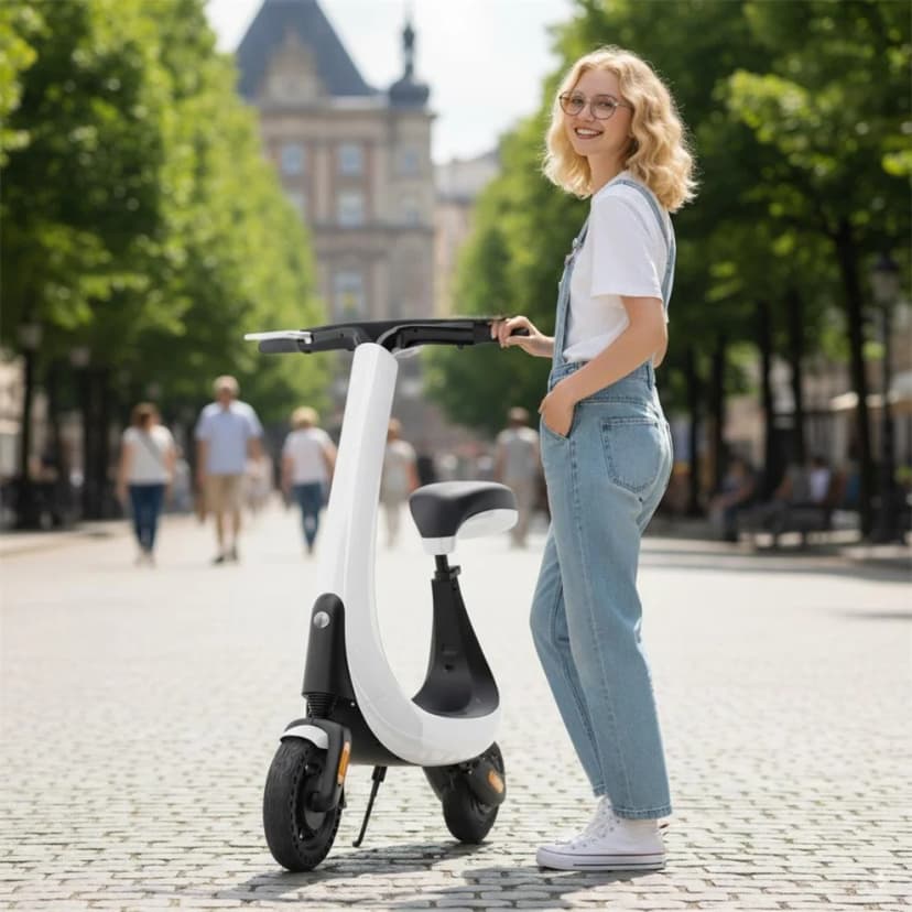 Monopattino elettrico da 400 W con batteria da 36 V - Design leggero e compatto