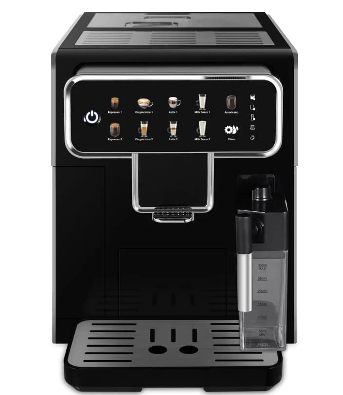 Macchina per caffè espresso completamente automatica RON AM7203 con macinacaffè e montalatte