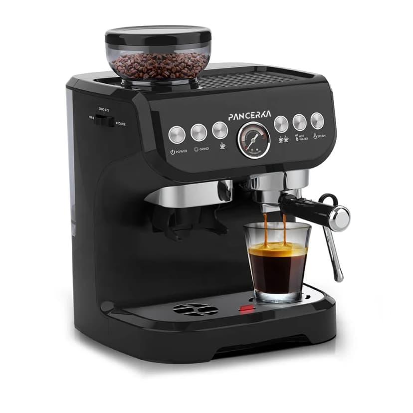 Macchina per caffè espresso semiautomatica professionale PANCERKA - 15 bar, capacità 2 litri